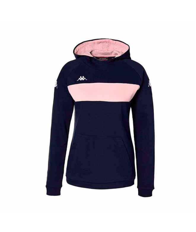 Sudadera Kappa Daccia Mujer Blue Marine/Pink