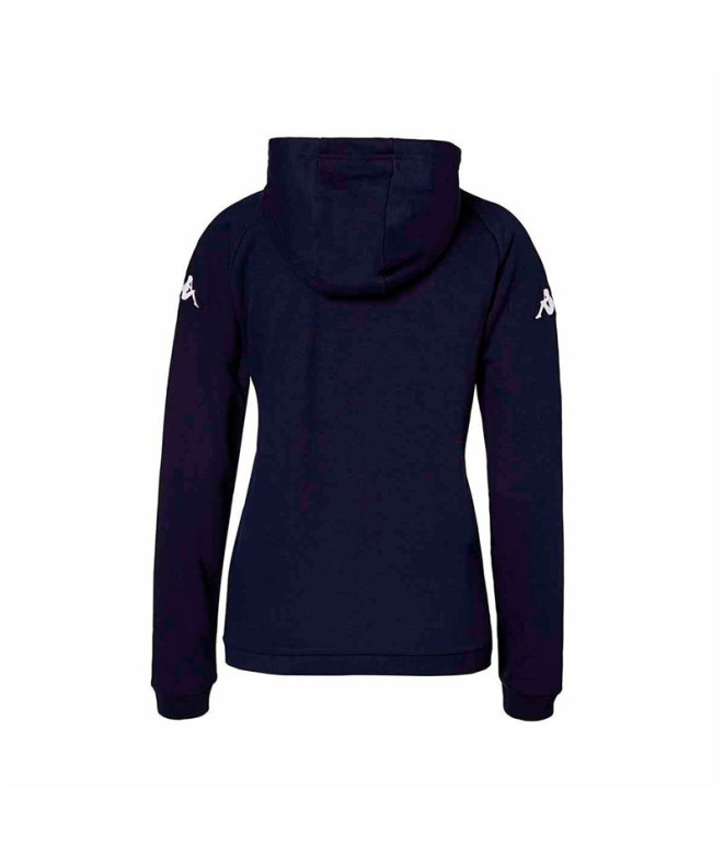 Sweat Kappa Daccia Femme Bleu Marine/Grey Mel