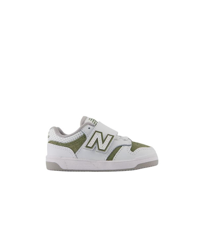 Zapatillas New Balance 480 New-B Hook & Loop Infantil White