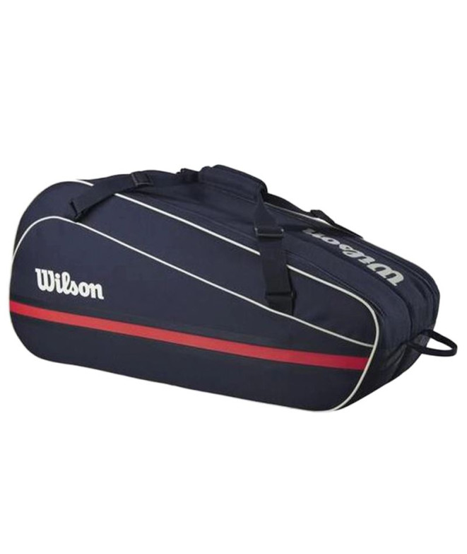 Saco de raquetes De Tênis Wilson 6Pk Team Racket Bag 2025 Azul Marinho