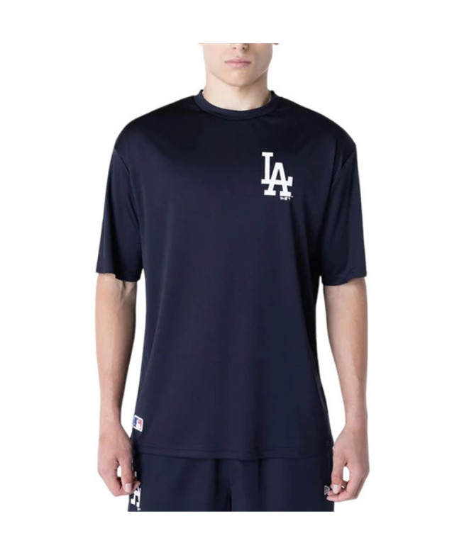 Camiseta New Era LA Dodgers League Essential Homem Azul Marinho