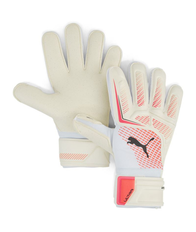 Gants de gardien de Football Puma Ultra Pro Prote Homme Blanc Rouge