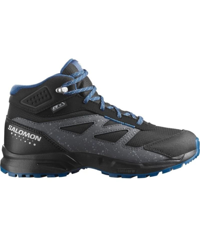 Chaussures de Montagne Salomon Outway Mid Cswp Enfant Noir