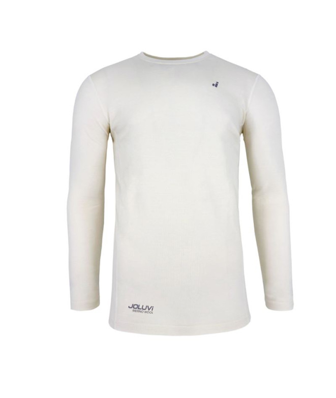 T-shirt de Montagne Joluvi Thermique Merino Base Blanc