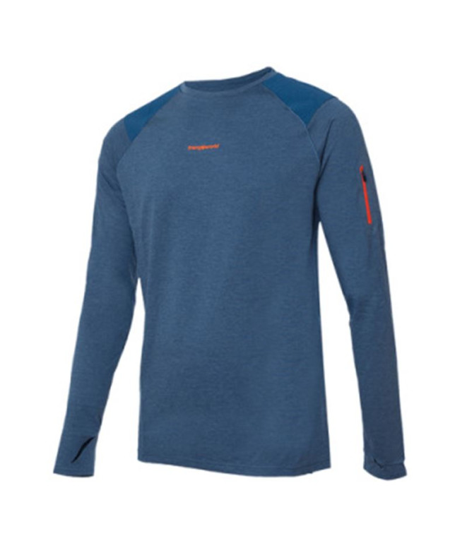 Camiseta Trx2 Pro Long Hombre Azul Marroquí