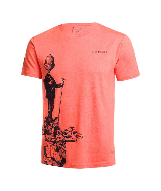 Camiseta de Montanha Trangoworld Nubes Homem Laranja