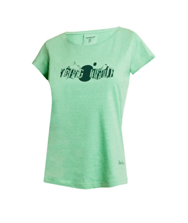 Camiseta de Montaña Trangoworld Viento Mujer Verde Claro