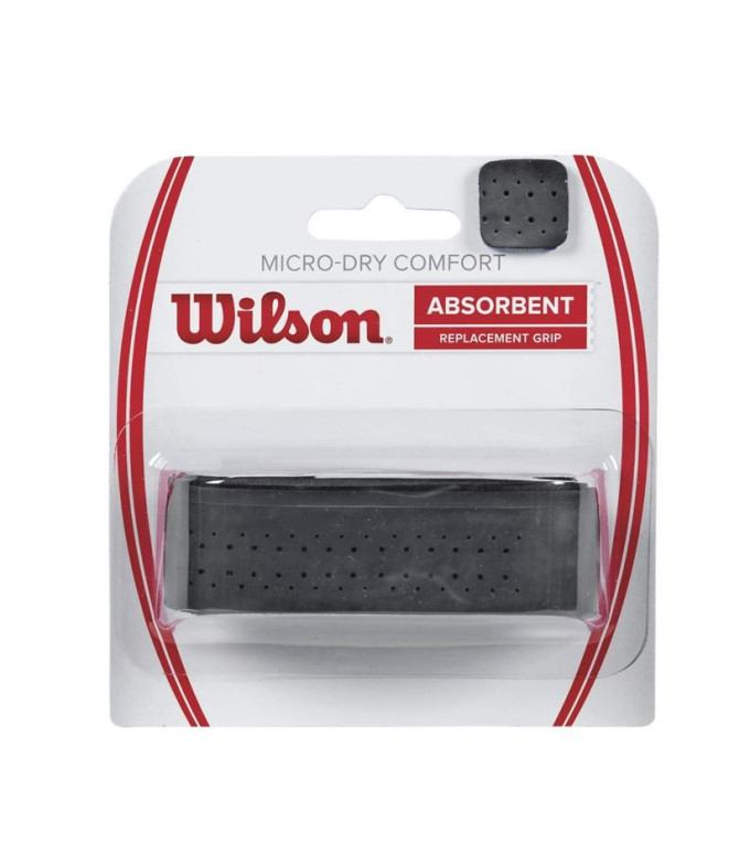 Grip De Tenis Wilson Micro-Dry Comfort Repl Negro