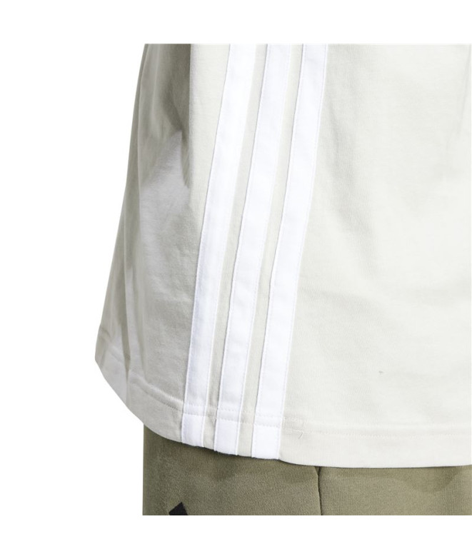 Camiseta adidas 3Bandas Sj Hombre Azul/Blanco