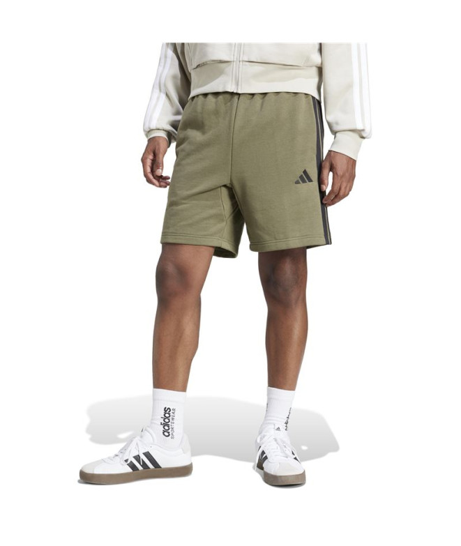 Calça adidas 3Bandas French Terry Homem Verde...