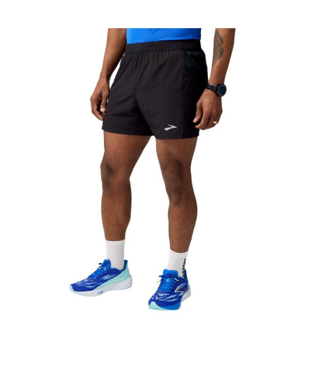 Pantalons de Running Brooks Journey 5" Homme Noir 2