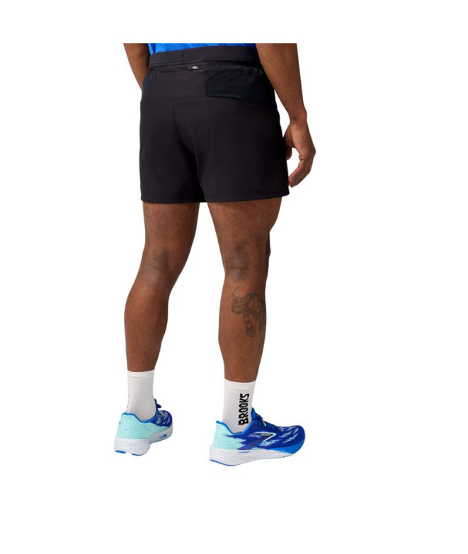 Calça de Running Brooks Journey 5" Homem Preto