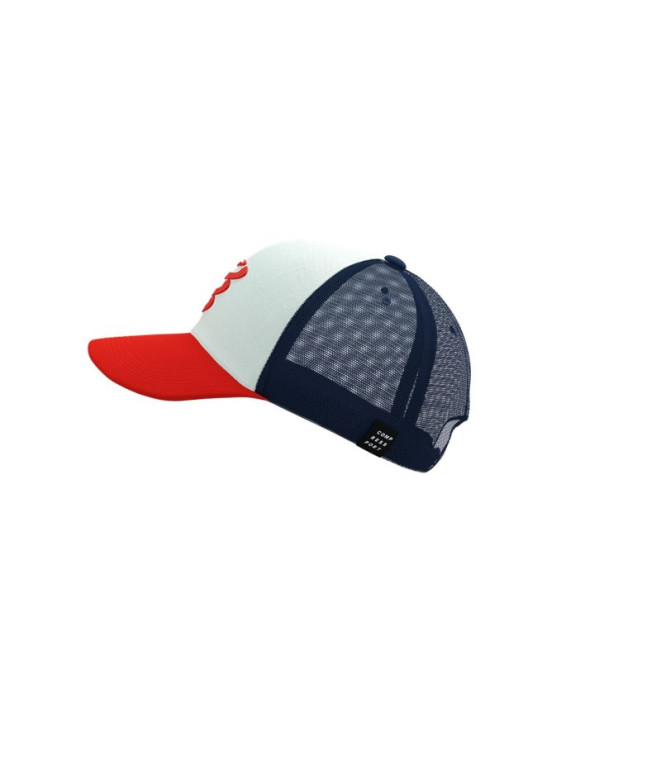Gorra de Running Compressport Trucker Rojo