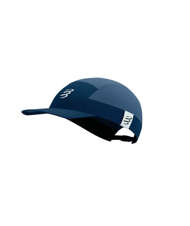 Casquette de Running Compressport 5 Panneaux Léger Bleu