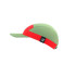 Boné de Running Compressport 5 Painéis Vermelho/Verde