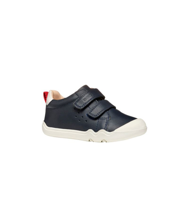 Chaussures Geox Steppieup Enfant Bleu Marine/Rouge