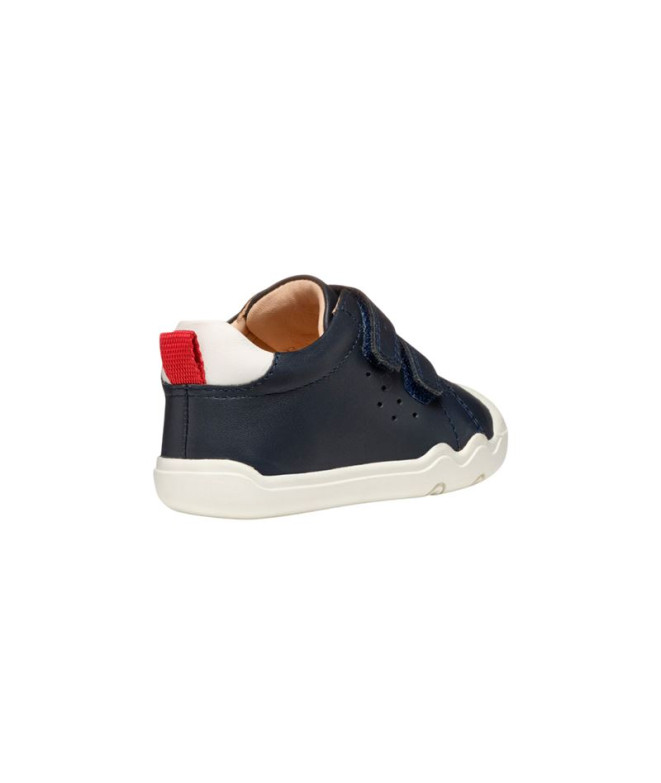 Zapatillas Geox Steppieup Niño Azul Marino/Rojo