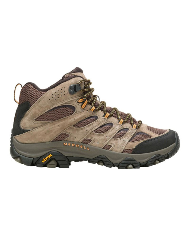 Sapatilhas de Montanha Merrell Moab 3 Mid Homem Marrom