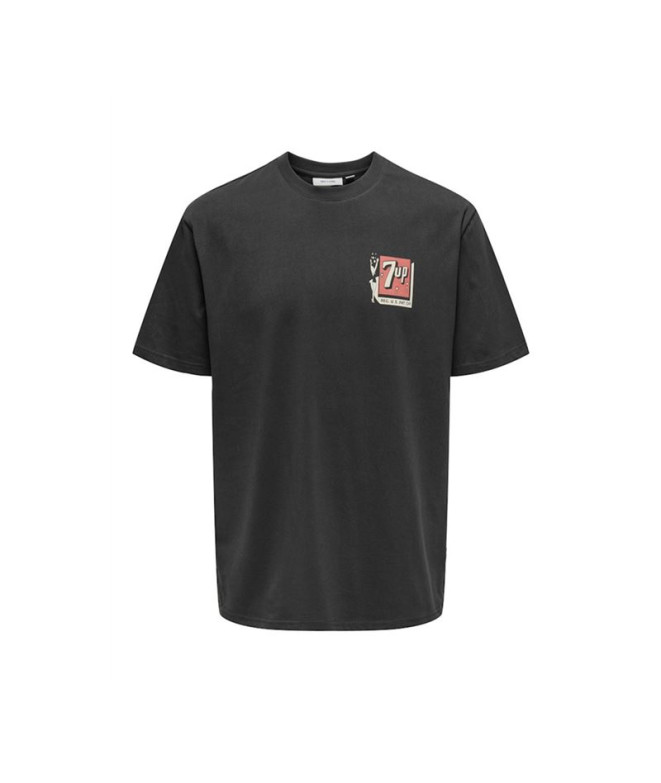 Camiseta ONLY & SONS Ons7Up Rlx Ss Hombre Phantom