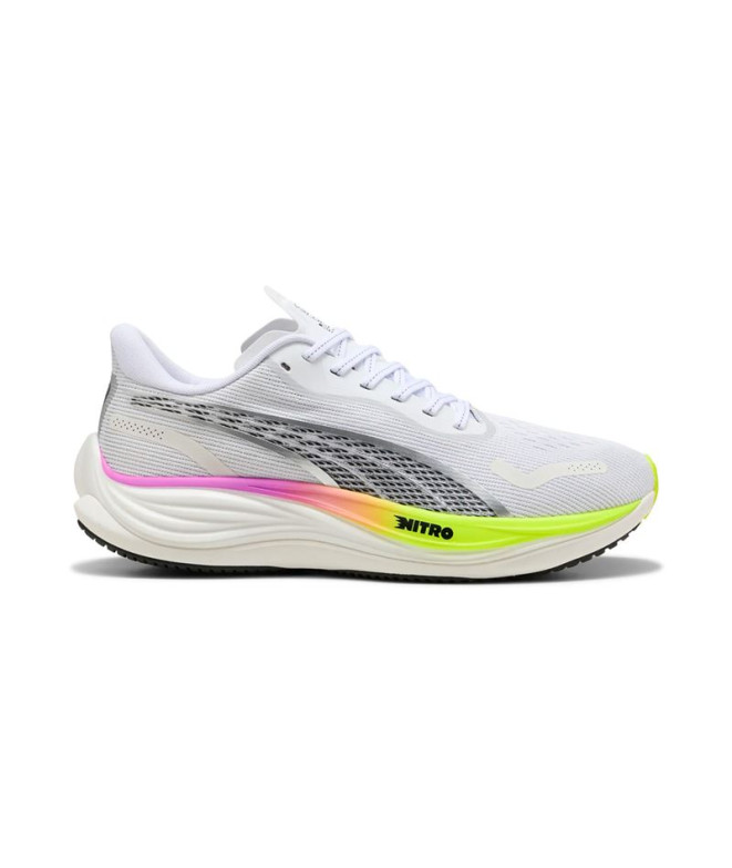 Chaussures de Running Puma Velocity Nitro 3 Homme Blanc