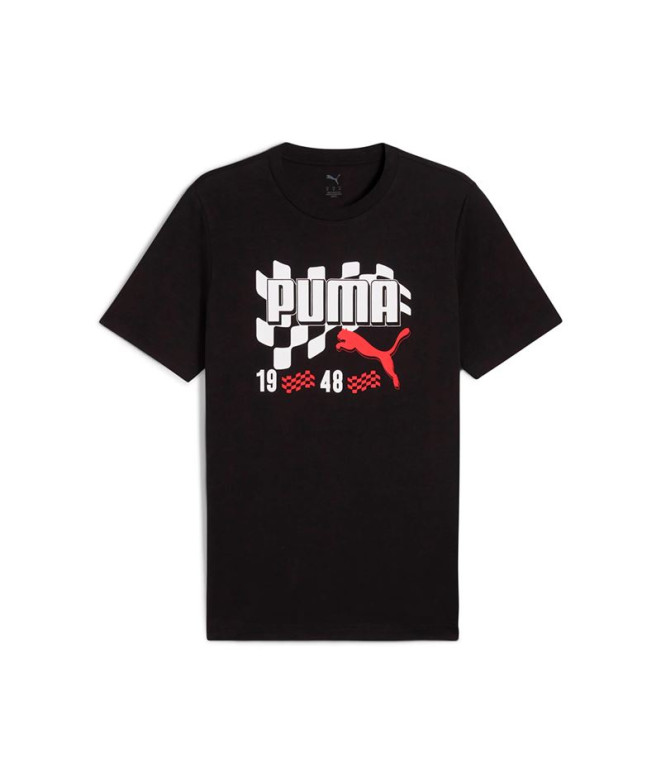 Camiseta Puma Graphics Moto Flag T Negro