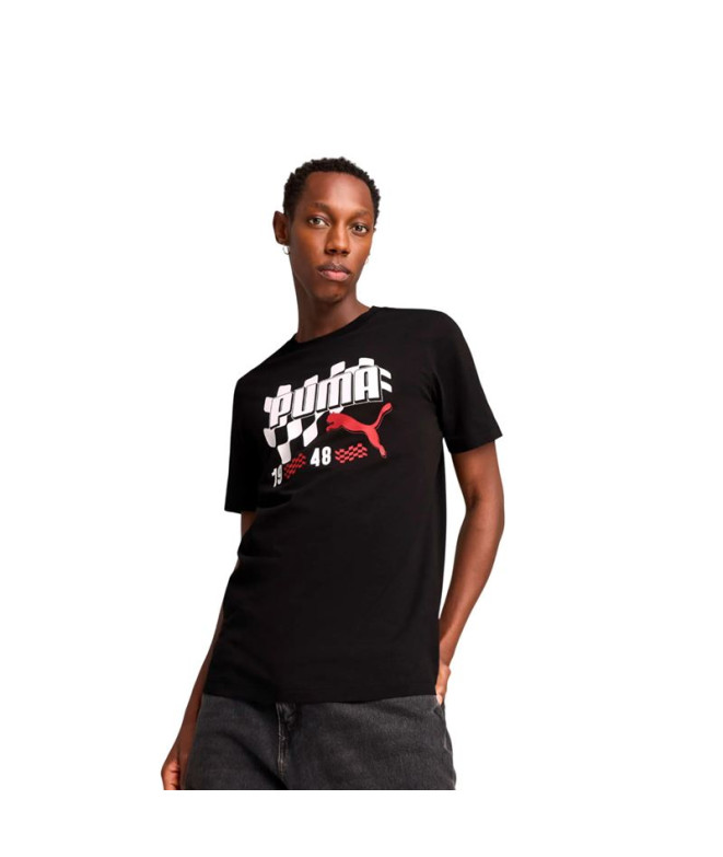Camiseta Puma Graphics Moto Flag T Preto