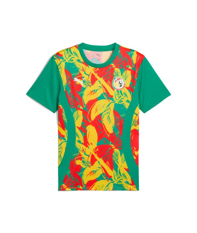 Camiseta de Futebol Puma Senegal Prematch Ss Homem Verde