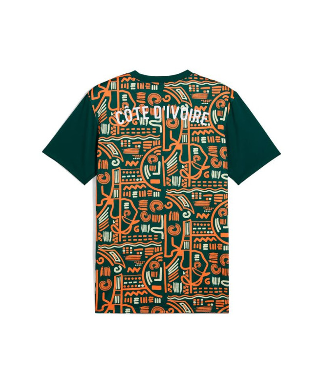 T-shirt Puma Marfil Prematch Ss Homme Vert