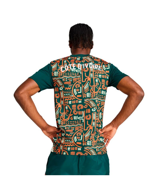 Camiseta Puma Marfil Prematch Ss Hombre Verde