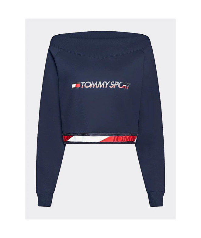 Camisola Sportswear Tommy Hilfiger Crop V Neck