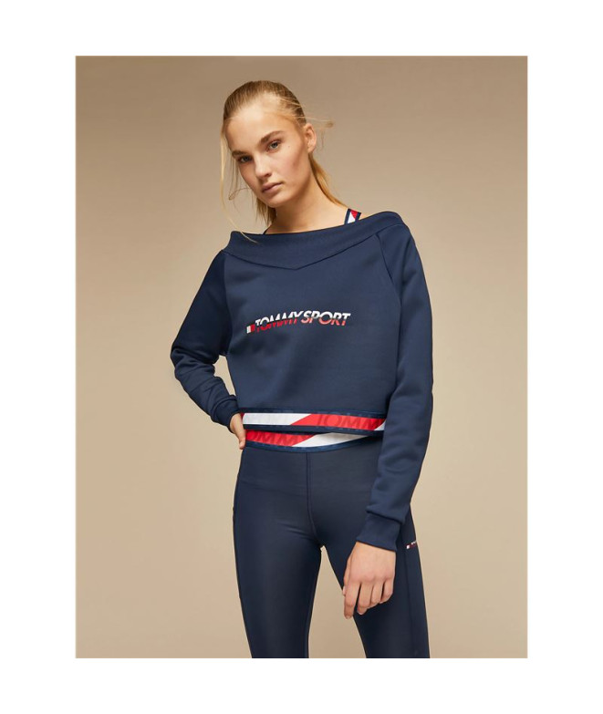 Camisola Sportswear Tommy Hilfiger Crop V Neck