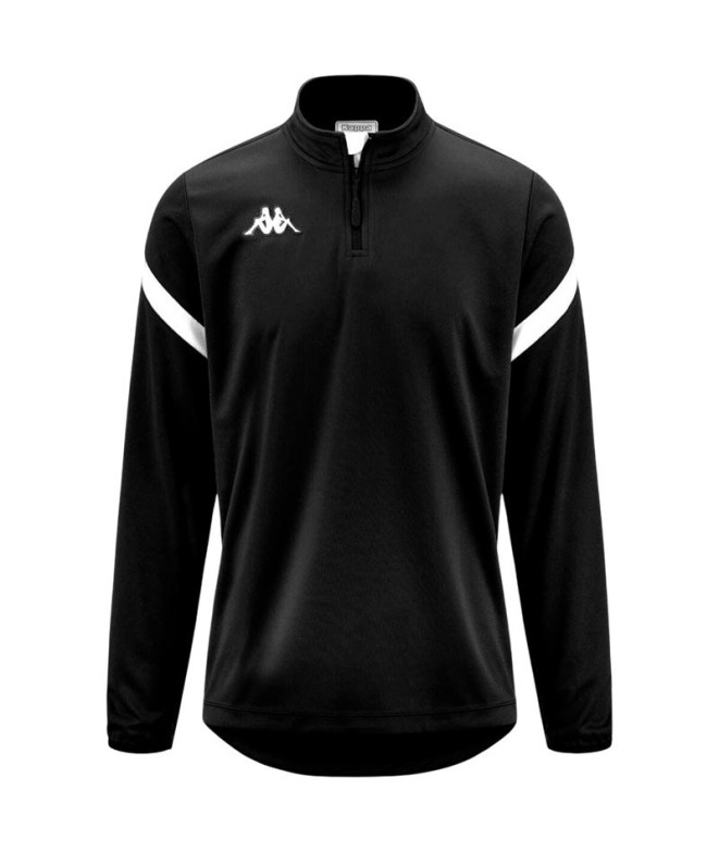 Sudadera Fitness Kappa Dolvole Hombre Negro/Blanco