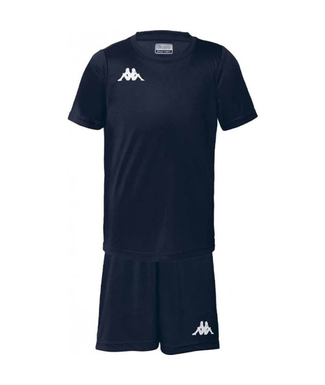 Conjunto Fútbol Kappa Gorkit Infantil Azul Marino