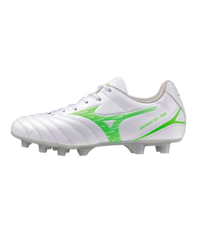 Botas de fútbol Mizuno Monarcida Neo III Select Jr Infantil Blanco