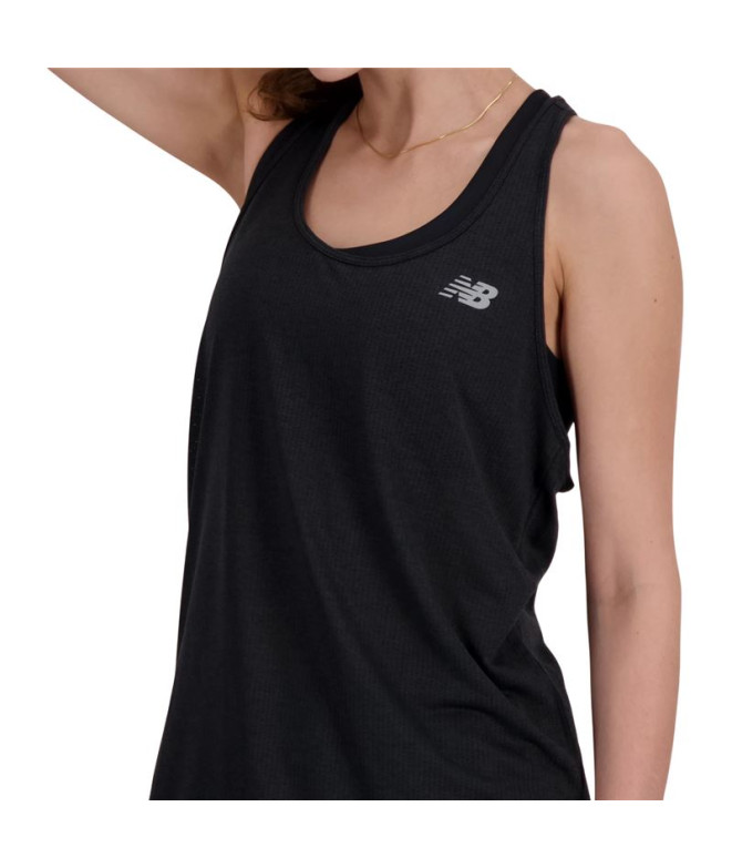Camiseta New Balance Athletics Tank Mujer Negro