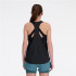 Camiseta New Balance Athletics Tank Mulher Preto