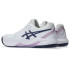 Chaussures Tennis Gel Femme de ASICS -Dedicate 8 Blanc/Indigo Fog