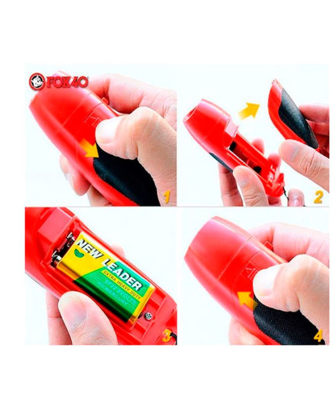 Apito Zastor Fox 40 Eletrônico Vermelho