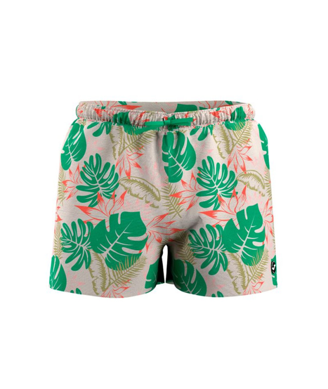Bañador de Playa y piscina Joma Santa Mónica Beige Verde Niño