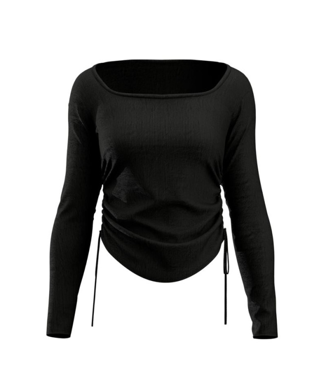 Camiseta Joma Manga Larga U-Tribe Negro Mujer