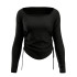 Camiseta Joma Manga Longa U-Tribe Preto Mulher
