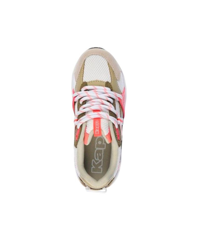Chaussures Kappa London Jr Lace Enfant Blanc/Rose