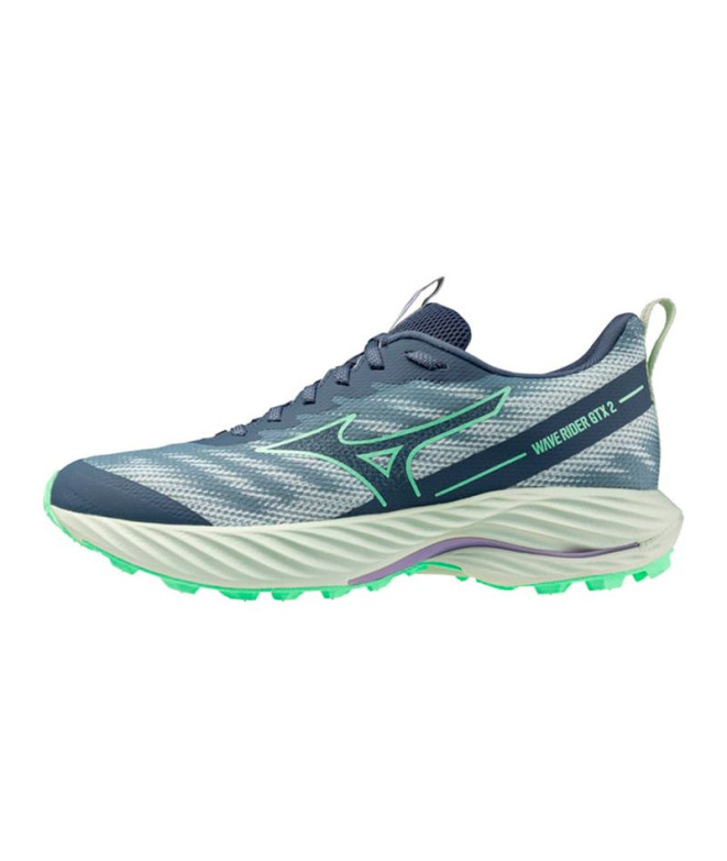Zapatillas de Running Mizuno Wave Rider Gtx 2 Mujer Gris medio