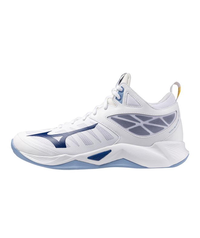 Zapatillas de Voleibol Mizuno Wave Dimension Mid Blanco