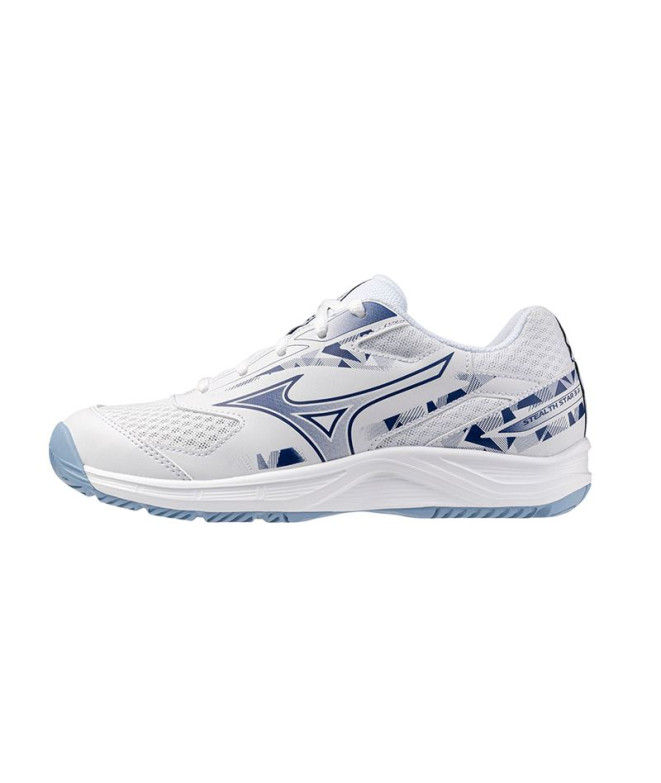 Zapatillas de Balonmano Mizuno Stealth Star 3 Jr. Infantil Blanco