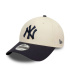 Casquette New Era Colour Block 9FORTY New York Yankees NVY Homme beige clair