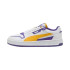 Sapatilhas Puma Court Classic Street Homem Branco/Amarelo/Violeta