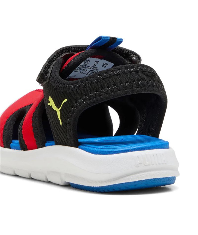 Chinelos Puma Fun Racer Sandálias Menino Vermelho