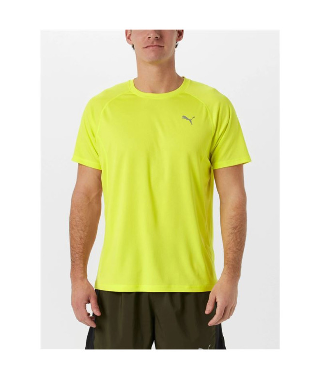 Camiseta de Running Puma M Run Velocity Homem Limão Sherbet