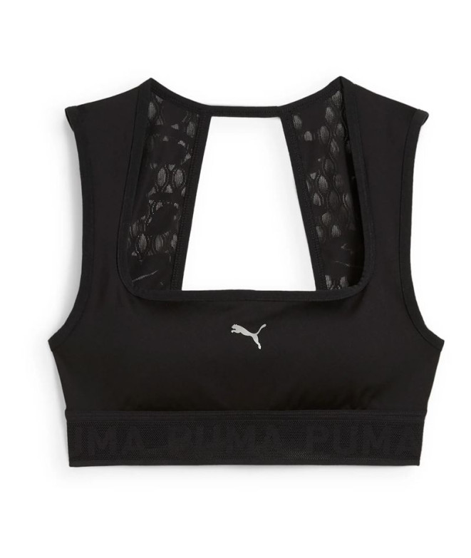 Sujetador deportivo de Fitness Puma Move Lace Bra Mujer Negro